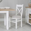 Foxstone Cross Back Chair Fabric Seat