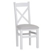 Foxstone Cross Back Chair Fabric Seat