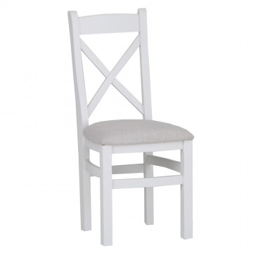 Foxstone Cross Back Chair Fabric Seat