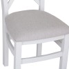 Foxstone Cross Back Chair Fabric Seat