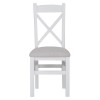 Foxstone Cross Back Chair Fabric Seat