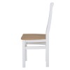 Foxstone Cross Back Chair Wooden Seat