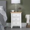 Foxstone Large 3 Drw Bedside Cabinet