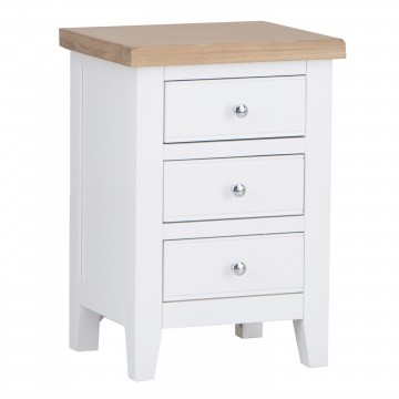 Foxstone Large 3 Drw Bedside Cabinet