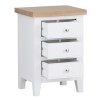 Foxstone Large 3 Drw Bedside Cabinet