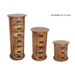 Indian.Drum Chest-5 drw.MED