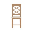 Stanhope Double Cross Back Chair with Fabric Seat