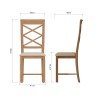 Stanhope Double Cross Back Chair with Fabric Seat