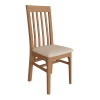 Stanhope Slat Back Chair Fabric Seat