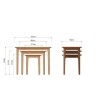 Stanhope Occasional Nest of 3 Tables