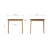 Stanhope Small Fixed Top Table  850mm x 850mm