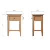 Stanhope 1 Drawer Side Table