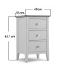 Cotswold 3 Drawer Bedside Cotswold 3 Drawer Bedside
